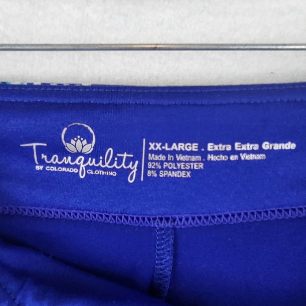 Tranquility by Colorado Clothing Blue Floral Skirt Shorts Skort Women's XX-Large - Picture 6 of 6